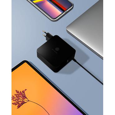 ICY BOX IB-PS101-PD Laptop, Smartphone, Tablet Sort Vekselstrøm Indendørs