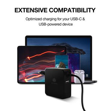 ICY BOX IB-PS101-PD Laptop, Smartphone, Tablet Sort Vekselstrøm Indendørs