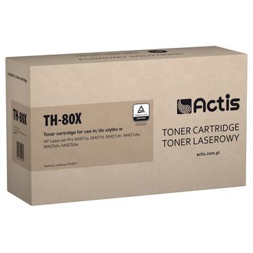 Actis Tonerpatron TH-80X (erstatning HP 80X CF280X; Standard; 6900 sider; sort)