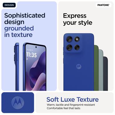 Motorola Moto G56 - pantone bl&auml;ndande bl&aring; - 5G peksk&auml;rmsmobil - 256 GB - GSM