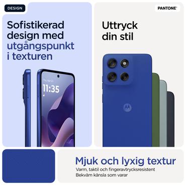 Motorola Moto G56 - pantone bl&auml;ndande bl&aring; - 5G peksk&auml;rmsmobil - 256 GB - GSM