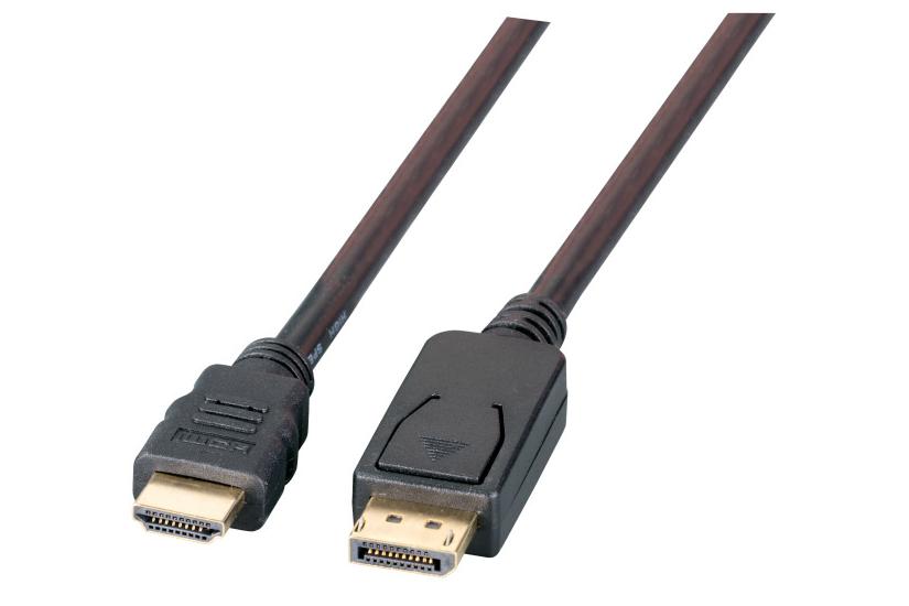 EFB Elektronik K5561SW.1V2 videokabel adapter 1 m DisplayPort HDMI Sort