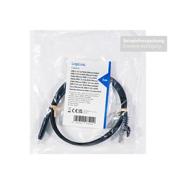 LogiLink CU0412 netværkskabel Sort 2 m Cat6 S/FTP (S-STP)