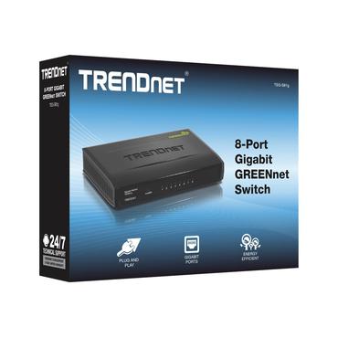 TRENDnet TEG S81g 8-Port Gigabit GREENnet Switch