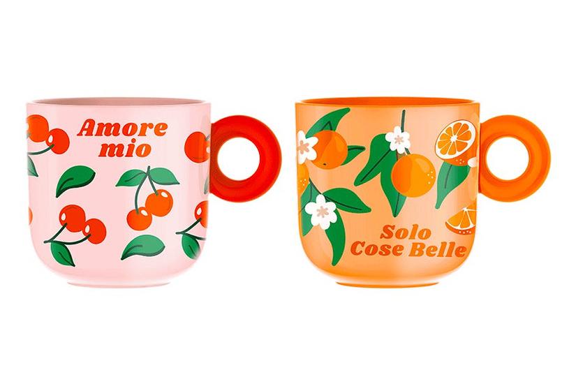 Bialetti Set 2 Tassen mercato della frutta