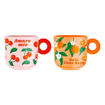 Bialetti Set 2 Tassen mercato della frutta