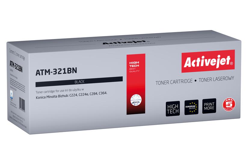 Activejet Tonerpatron ATM-321BN (erstatning Konica Minolta TN321K; Supreme; 27000 sider; sort)