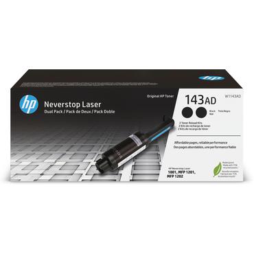 HP 143AD - 2-pack - svart - toner-refill