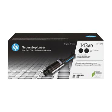 HP 143AD - 2-pack - svart - toner-refill