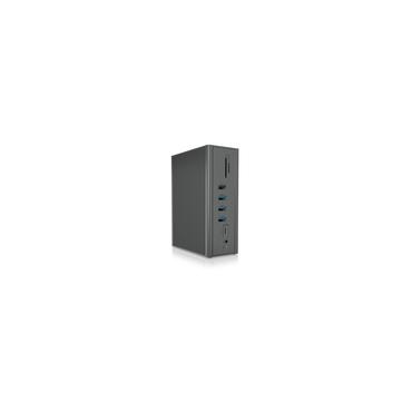 ICY BOX IB-DK2262AC Ledningsført USB 3.2 Gen 1 (3.1 Gen 1) Type-C Anthracit