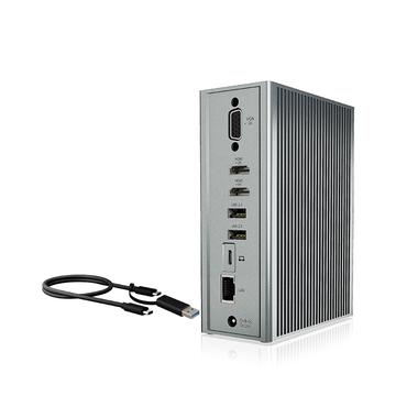 ICY BOX IB-DK2262AC Ledningsført USB 3.2 Gen 1 (3.1 Gen 1) Type-C Anthracit