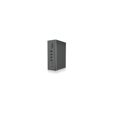 ICY BOX IB-DK2262AC Ledningsført USB 3.2 Gen 1 (3.1 Gen 1) Type-C Anthracit