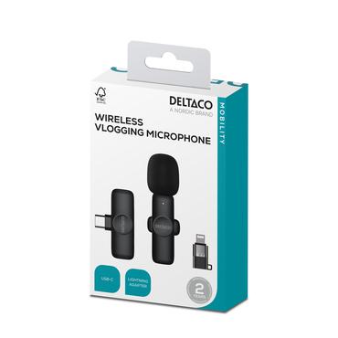 DELTACO - tr&aring;dl&ouml;st mikrofonsystem