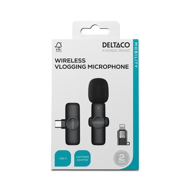 DELTACO - tr&aring;dl&ouml;st mikrofonsystem