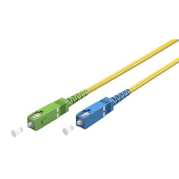 Goobay Glasfaserkabel (FTTH), Singlemode (OS2) Yellow, Gelb (Simplex), 20 m (59664)