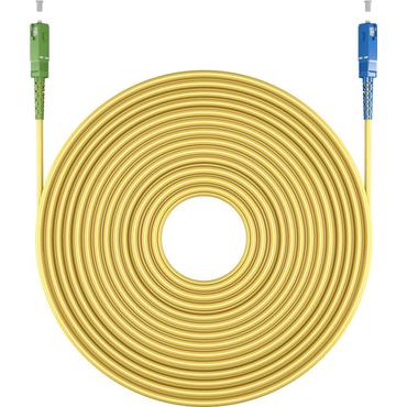 Goobay Glasfaserkabel (FTTH), Singlemode (OS2) Yellow, Gelb (Simplex), 20 m (59664)