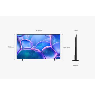 Samsung TU75U7025FK 190,5 cm (75") 4K Ultra HD Smart TV Wi-Fi Sort