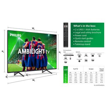 Philips 8000 series 50PUS8309/12 TV 127 cm (50") 4K Ultra HD Smart TV Wi-Fi Sort 350 cd/m²