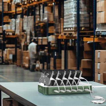 4smarts 541282 oplader til mobil enhed Universel Gr&oslash;n, Hvid Vekselstr&oslash;m Hurtig opladning Indend&oslash;rs