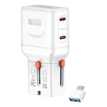 4smarts 541647 oplader til mobil enhed Universel Orange, Hvid Vekselstrøm Hurtig opladning Indendørs