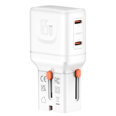 4smarts 541647 oplader til mobil enhed Universel Orange, Hvid Vekselstrøm Hurtig opladning Indendørs