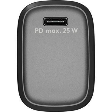 USB-C&trade; PD (Power Delivery) Fast Charger (25 W), black, black - with 1x USB-C&trade; socket (USB-PD 3.0), suitable for d
