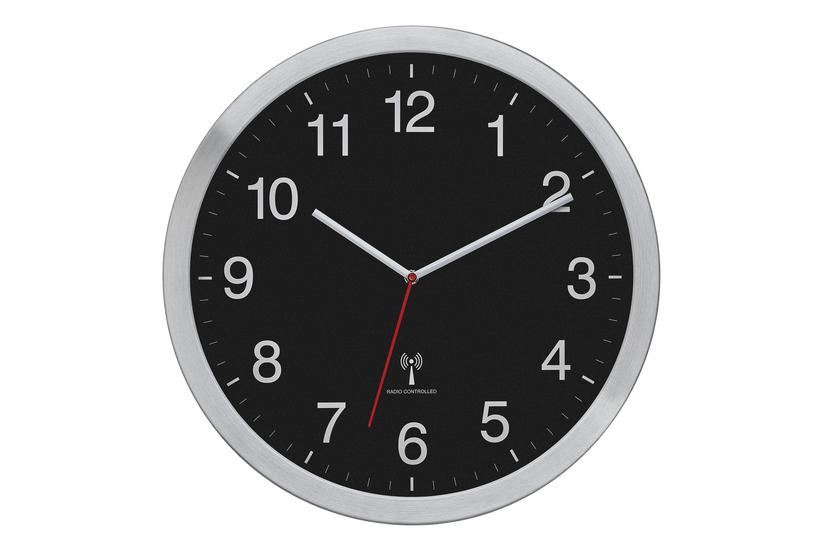 TFA 60.3545.01 Rahmen Alu geb.,schw.Ziffernblat