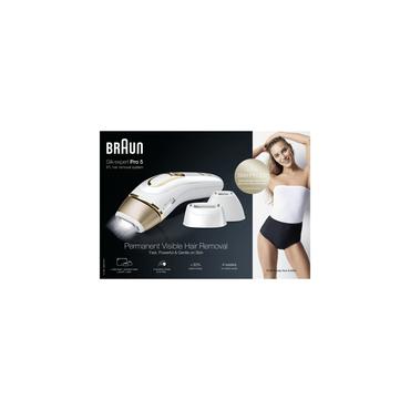 Braun Silk-expert Pro 5 PL5243 Intenst pulserende lys (IPL) Guld, Hvid