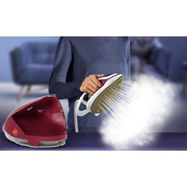 Tefal GV9220 Dampstrygning station 2600 W Durilium AirGlide Autoclean soleplate Bourgogne, Hvid