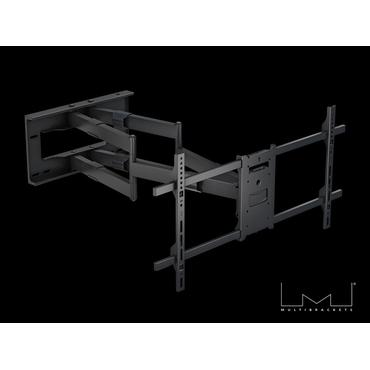 Multibrackets M Universal Long Reach Arm konsol - f&ouml;r platt panel - svart