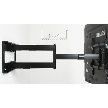 Multibrackets M Universal Long Reach Arm konsol - f&ouml;r platt panel - svart