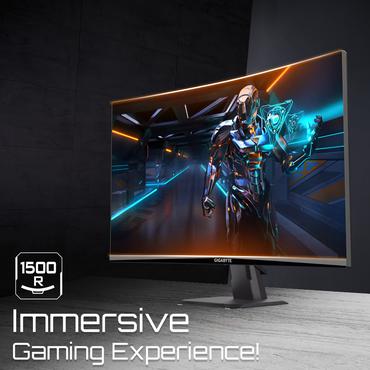 Gigabyte GS27QC skærm - Kantbelyst LED - 27" - AMD FreeSync Premium - VA - 1ms