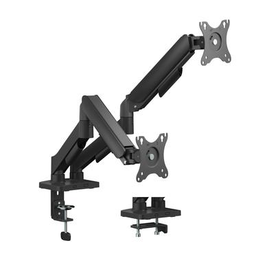 Monitor desk dual mount mechanical spring, 17-32" 9 kg