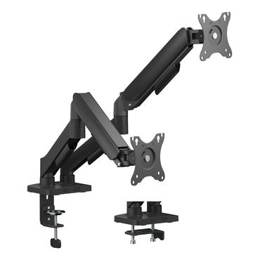 Monitor desk dual mount mechanical spring, 17-32" 9 kg
