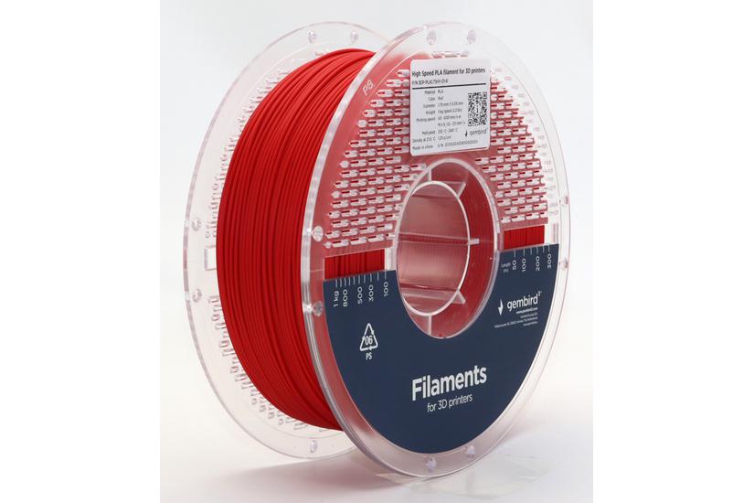 GEMBIRD High Speed PLA filament red 1.75 mm 1 kg