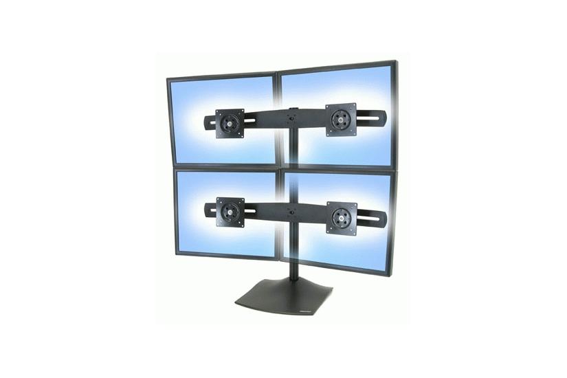 Ergotron DS100 Quad-Monitor Desk Stand st&auml;ll - f&ouml;r 4 LCD-bildsk&auml;rmar - svart