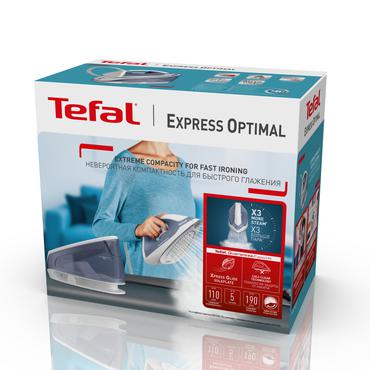 Tefal Express Optimal SV4110 2200 W 1,2 L Keramisk Express Glide Bl&aring;, Hvid