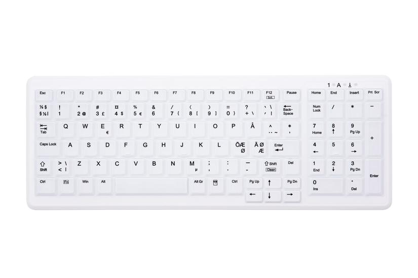 Active Key MedicalKey AK-C7000 - tastatur - Nordisk - hvid Indgangsudstyr
