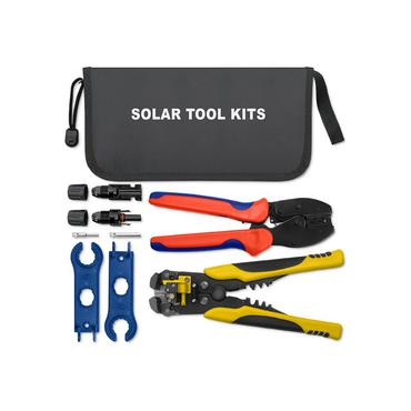 Qoltec - værktøjspakke - MC4-stik kompatibel, krympeværktøj, automatisk ledningsstripper