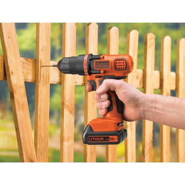 Black & Decker BDCDD18N-XJ bor 650 rpm Sort, Orange