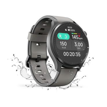 Hama Smartwatch 9000 czarno-szara koperta, czarno-szary pasek silikonowy
