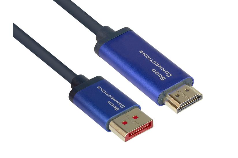 Good Connections DisplayPort-kabel - 3 m - DisplayPort - HDMI A - 1,4 - 3840 x 2160 pixlar