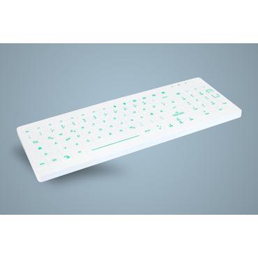 Active Key AK-CB7012F-U1-W - tangentbord - helt f&ouml;rseglad - QWERTZ - tysk - vit Inmatningsenhet