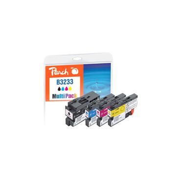 Peach LC-3233 bl&aelig;kpatron 4 stk Sort, Bl&aring;, Magenta, Gul