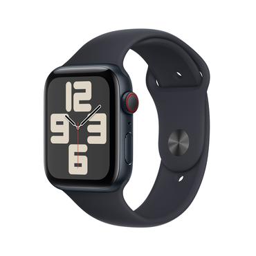 Apple Watch SE (GPS + Cellular) 2. generation - midnatsaluminium - smart ur med sportsb&aring;nd - midnat - 32 GB