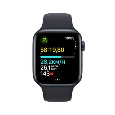Apple Watch SE (GPS + Cellular) 2. generation - midnatsaluminium - smart ur med sportsb&aring;nd - midnat - 32 GB