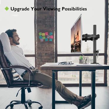 Techly ICA-LCD 382-D skærmbeslag og -stativer 68,6 cm (27") Skrivebord Sort