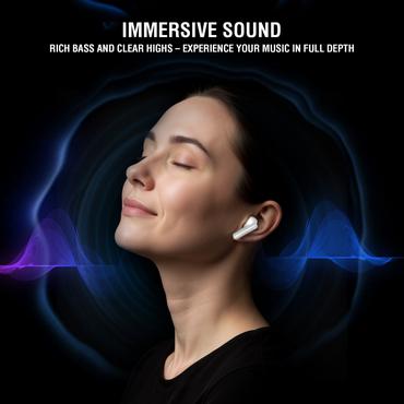 4smarts SkyBuds Pro ANC Headset True Wireless Stereo (TWS) I ørerne Opkald/Musik/Sport/Hverdag Bluetooth Sort