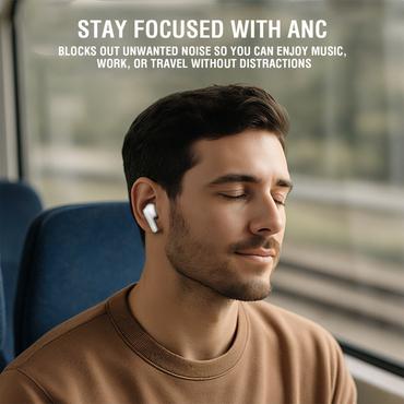 4smarts SkyBuds Pro ANC Headset True Wireless Stereo (TWS) I ørerne Opkald/Musik/Sport/Hverdag Bluetooth Sort