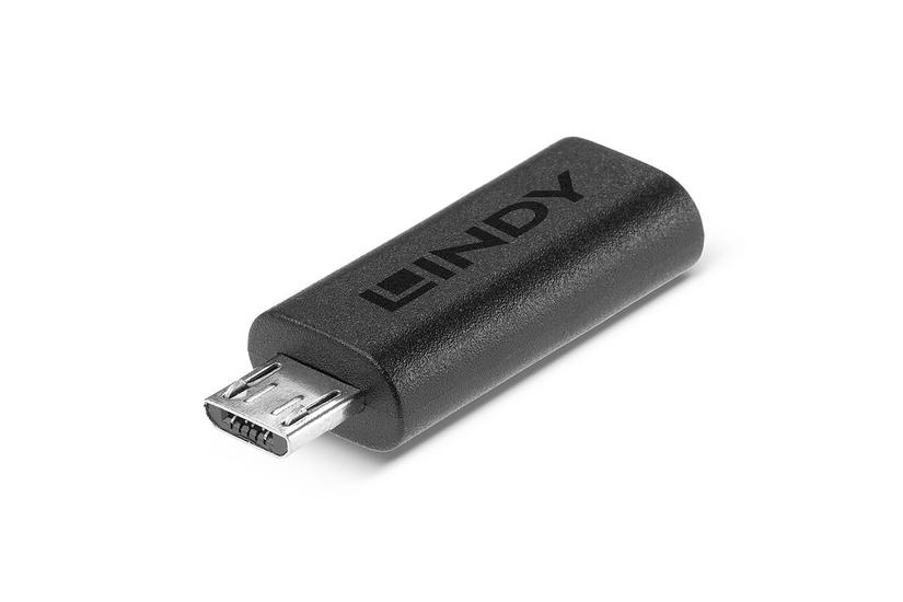Lindy 41903 kabel k&oslash;nsskifter USB Type C USB Type Micro-B Sort